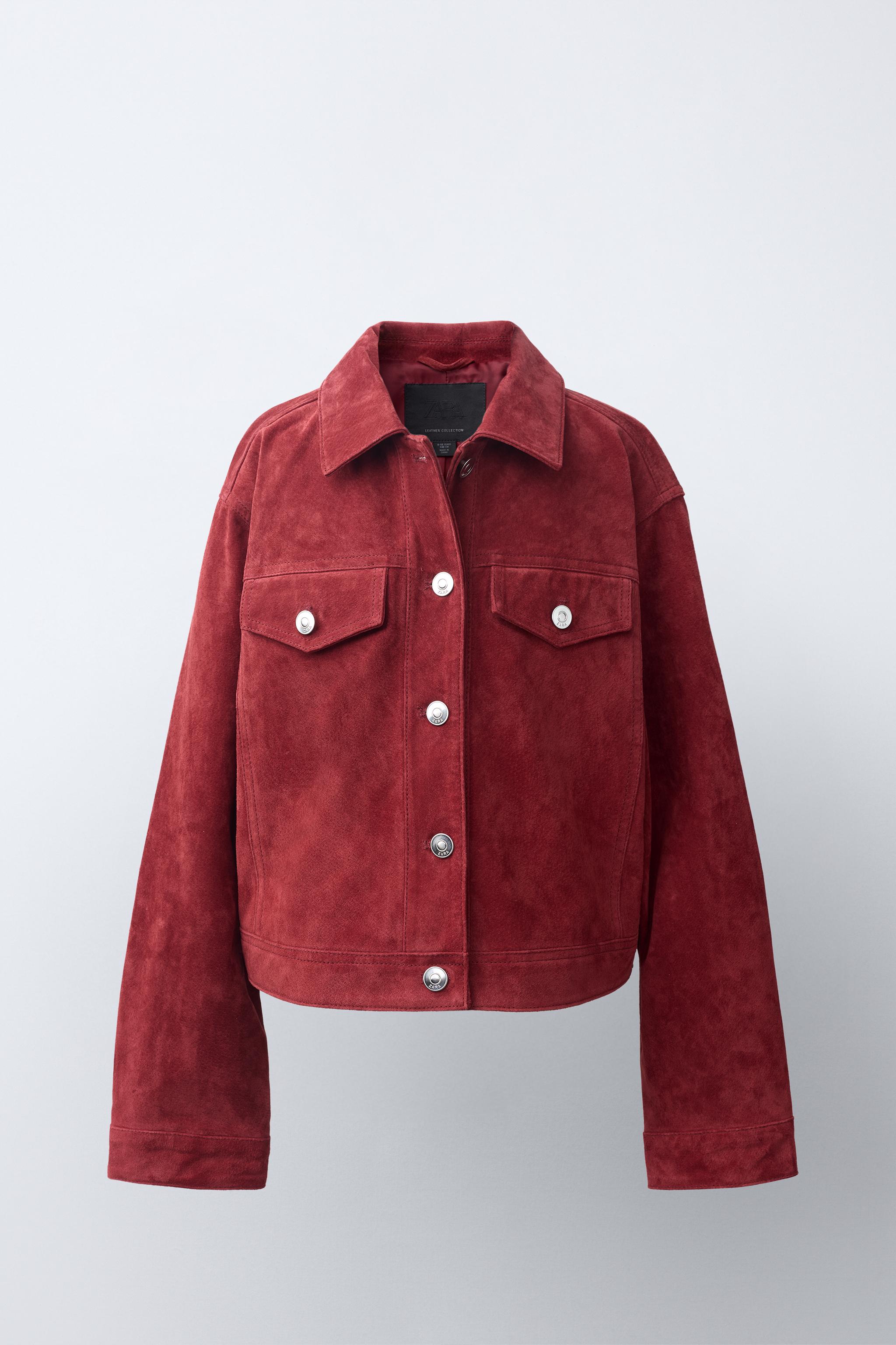 BLOUSON EN DAIM 100 % CUIR